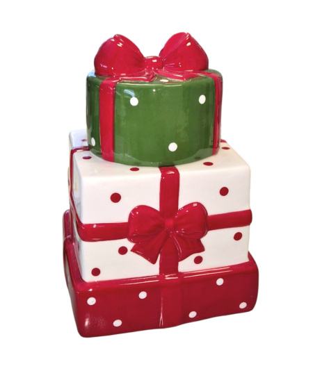 "Pakjes" koekjespot kerst