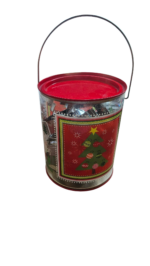 Kerst uitstekers assorti, 14 stuks in emmer
